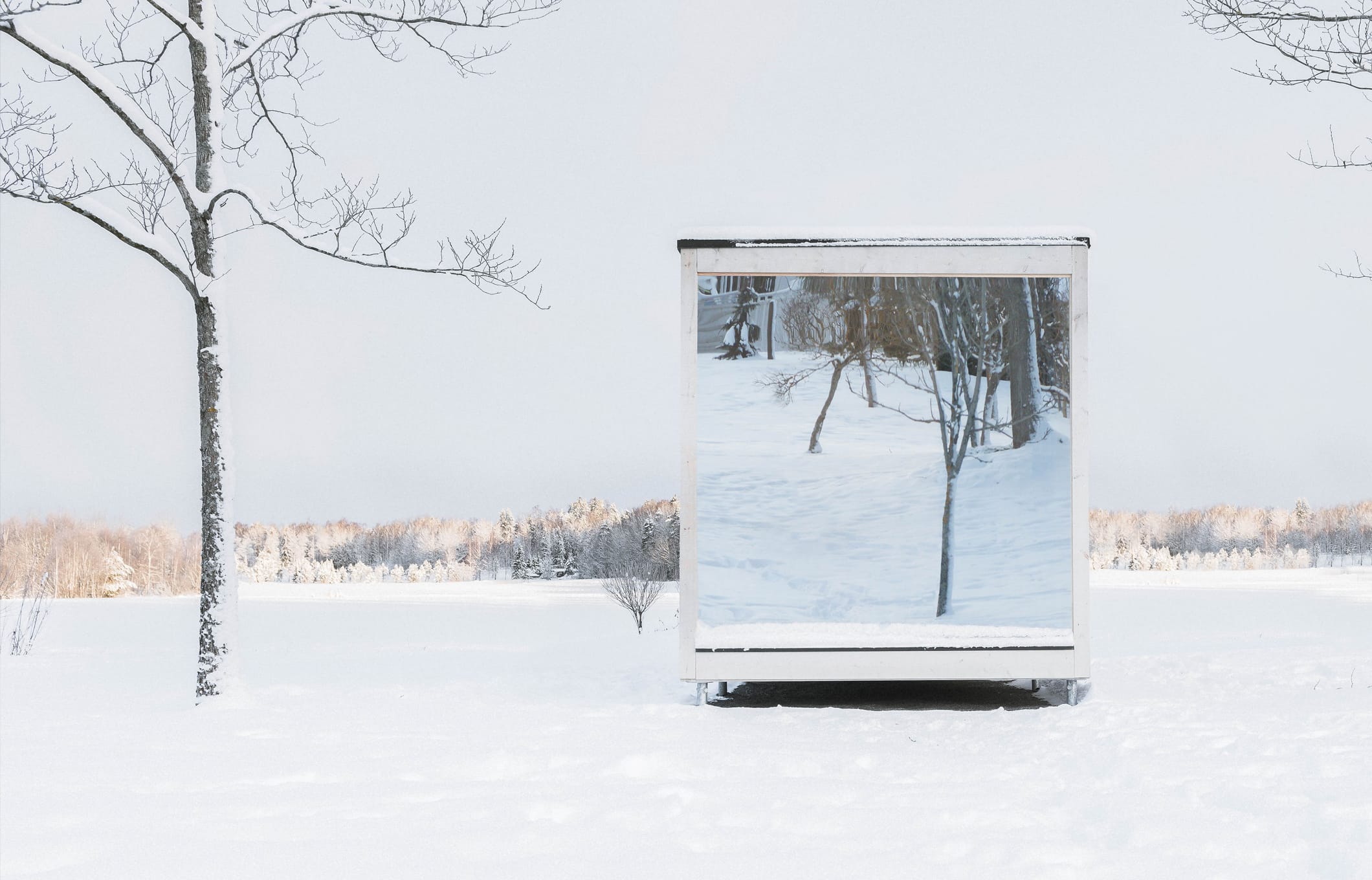 Luxury Hombee Sauna modular sauna with a glass front and wooden finish.