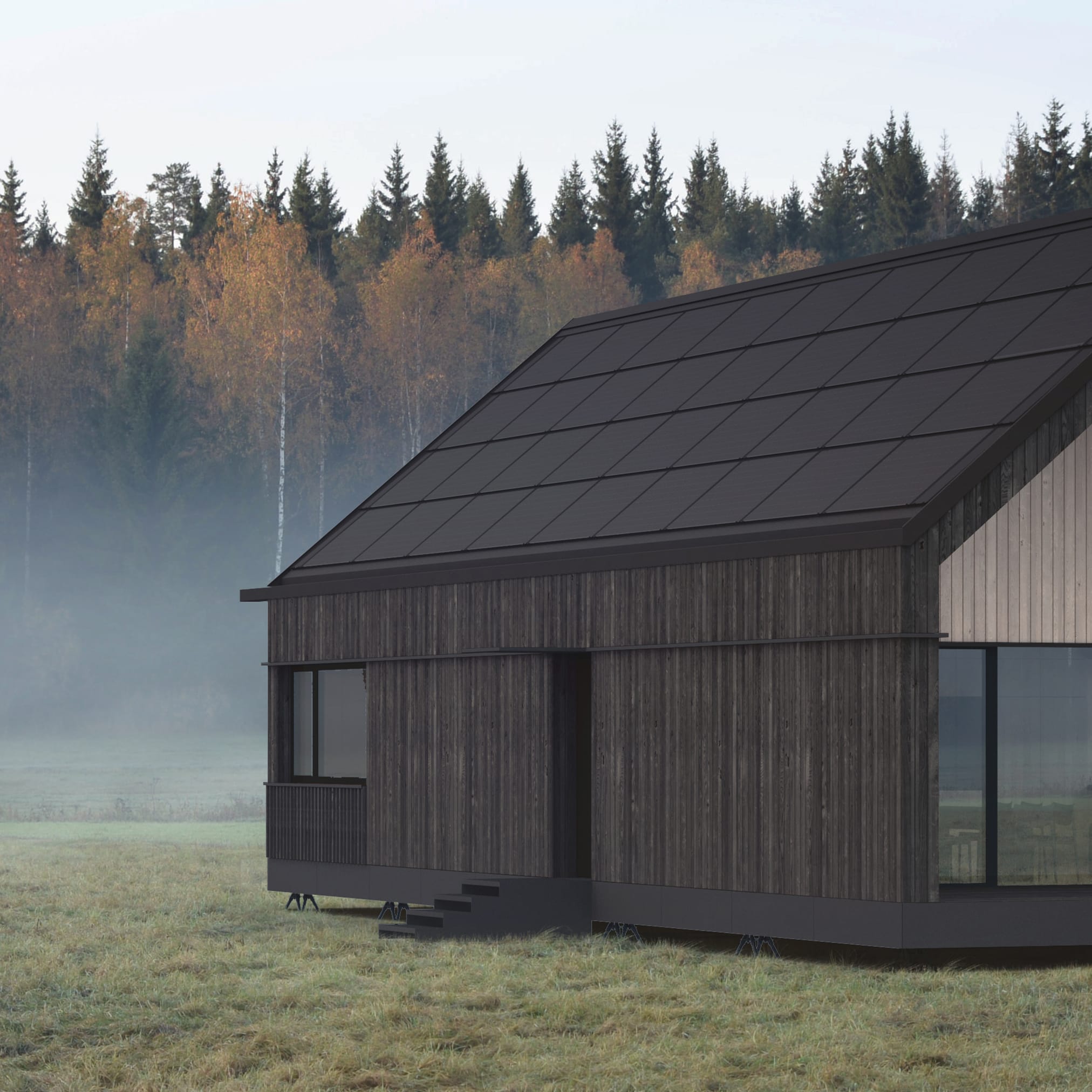 Dron filmujący osiedle domów